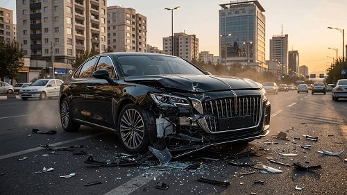 پس از تصادف با هونگچی h5 چطوری قطعات یدکی بخریم ؟